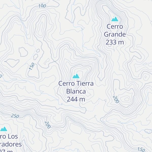 Map of Cerro Tierra Blanca