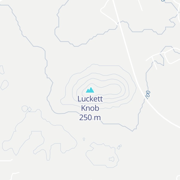 Map of Luckett Knob