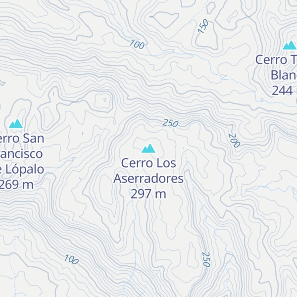 Map of Cerro Los Aserradores