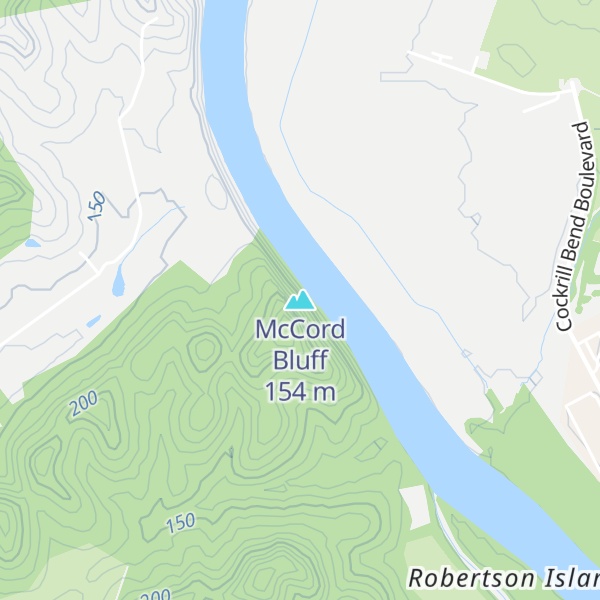 Map of McCord Bluff