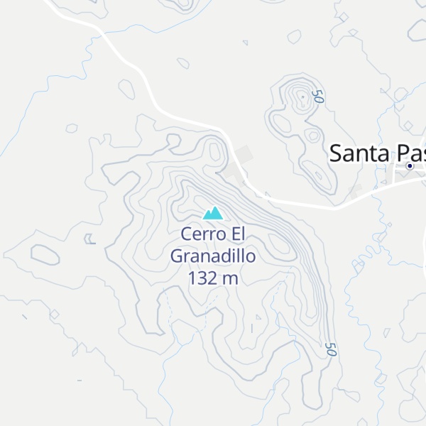 Map of Cerro El Granadillo