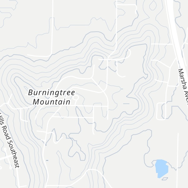 Map of Burleson Mountain