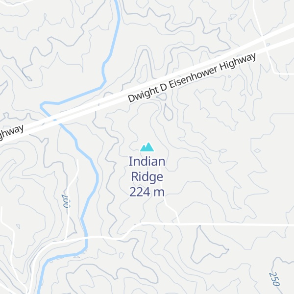 Map of Indian Ridge