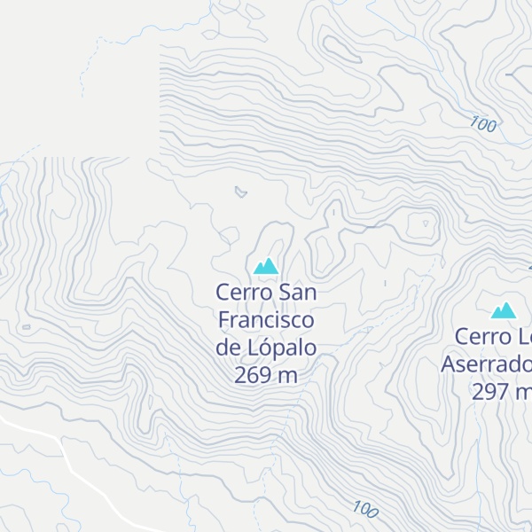 Map of Cerro San Francisco de Lópalo