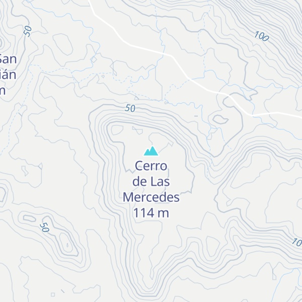 Map of Cerro de Las Mercedes