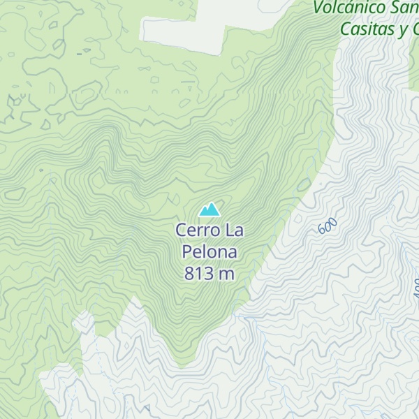 Map of Cerro La Pelona