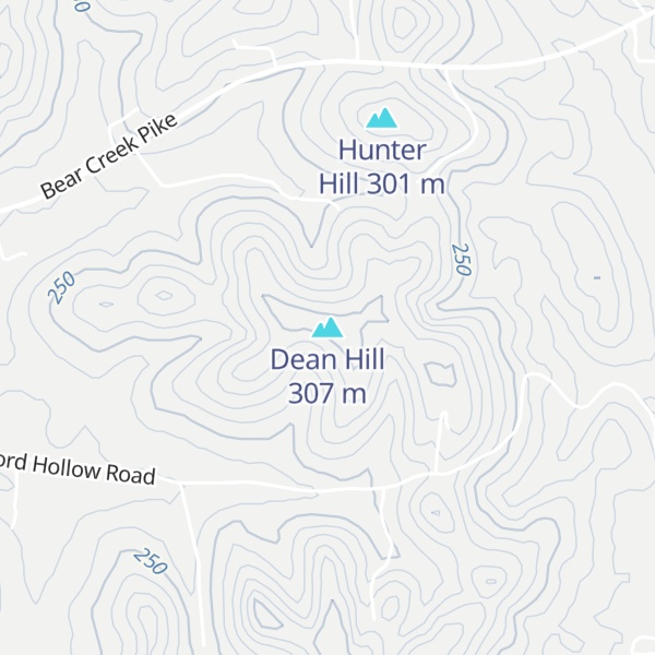 Map of Dean Hill