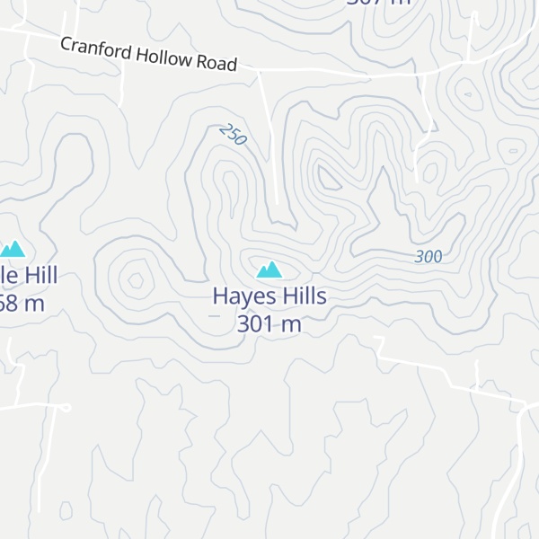 Map of Hayes Hills