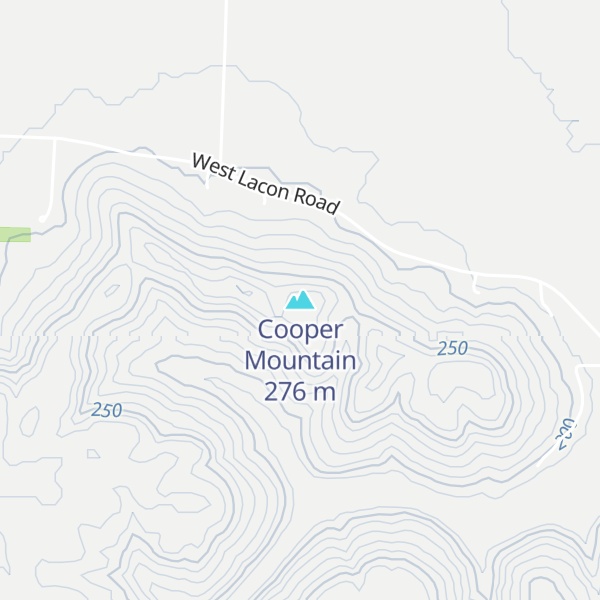 Map of Cooper Mountain