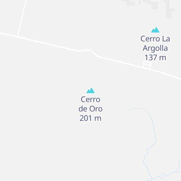 Map of Cerro de Oro