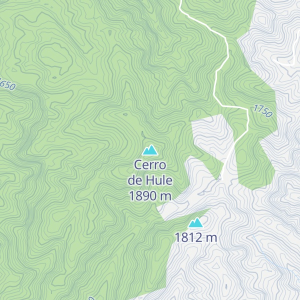 Map of Cerro de Hule
