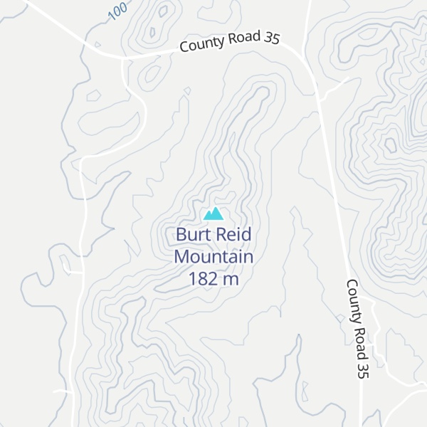Map of Burt Reid Mountain