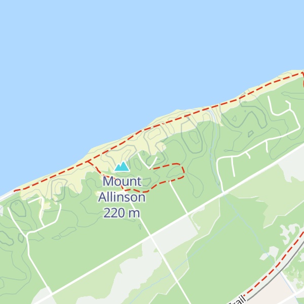 Map of Mount Jensen