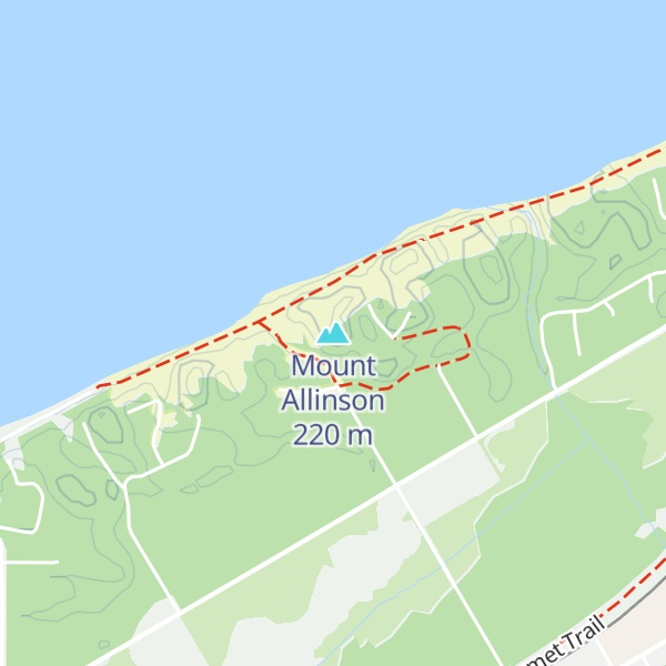 Map of Mount Allinson
