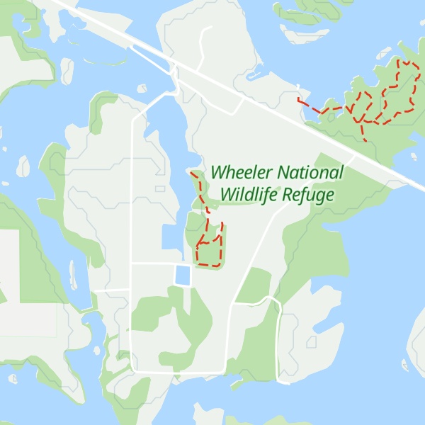 Map of Wheeler Wildlife Refuge