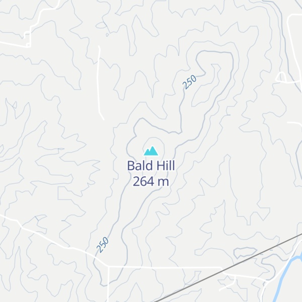 Map of Bald Hill