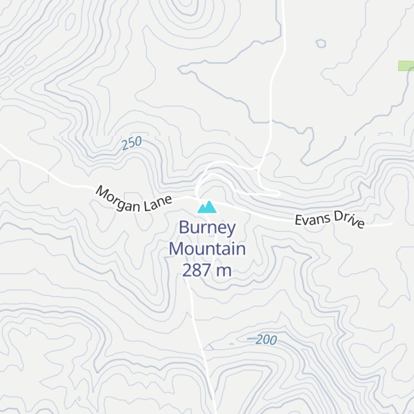 Map of Burney Mountain