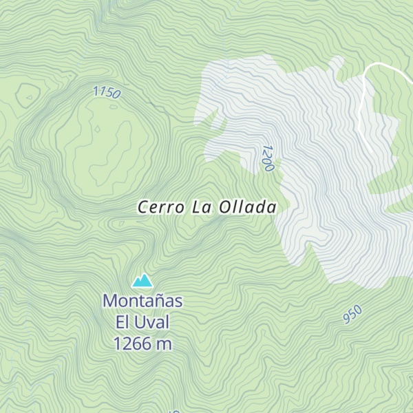 Map of Cerro La Ollada