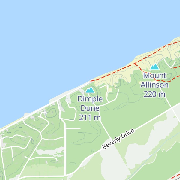 Map of Dimple Dune
