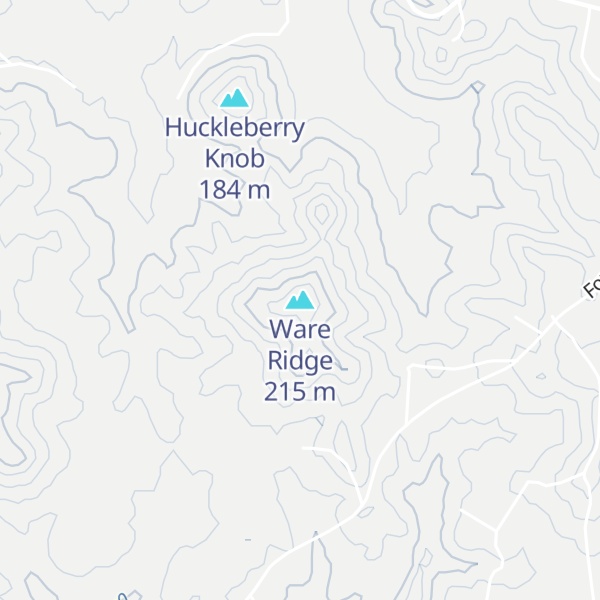 Map of Ware Ridge