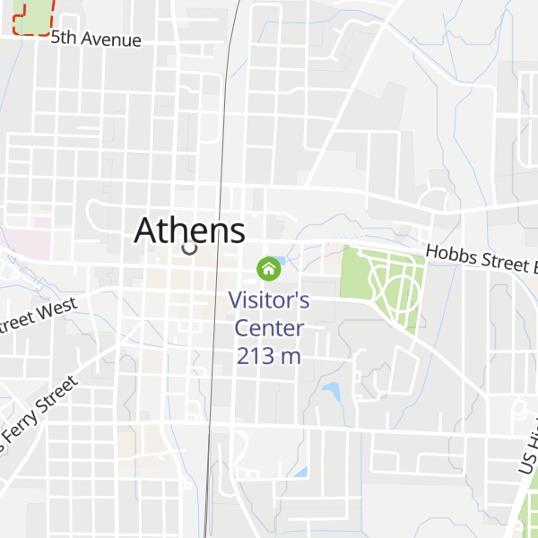Map of Visitor's Center