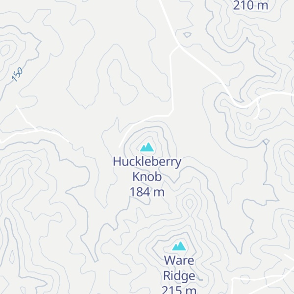 Map of Huckleberry Knob