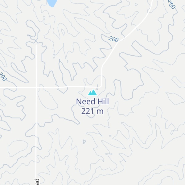 Map of Need Hill