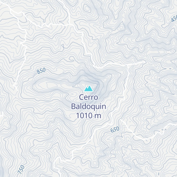 Map of Cerro Baldoquin