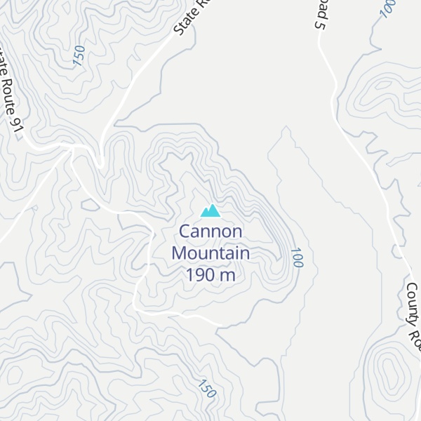 Map of Cannon Mountain