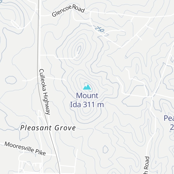 Map of Mount Ida