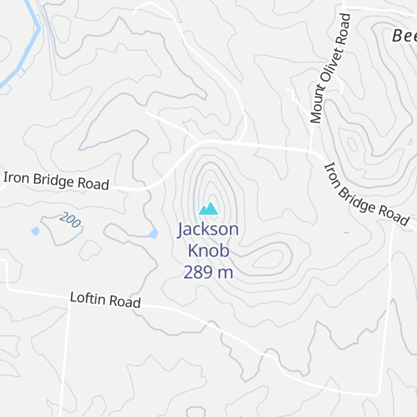Map of Jackson Knob