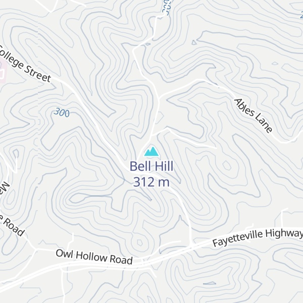 Map of Bell Hill
