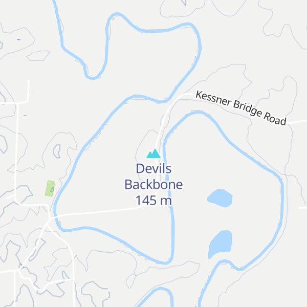 Map of Devils Backbone