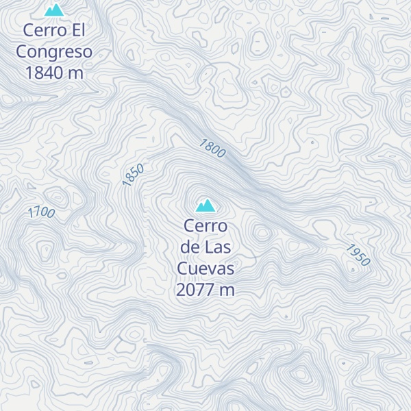 Map of Cerro de Las Cuevas