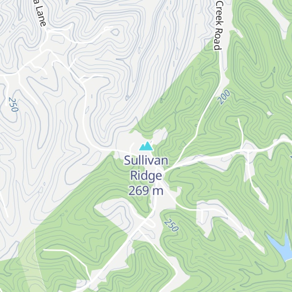 Map of Sullivan Ridge