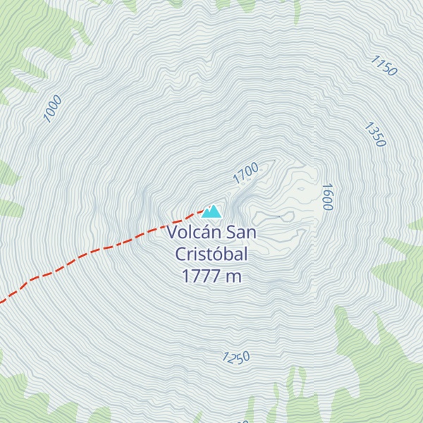 Map of Volcán San Cristóbal