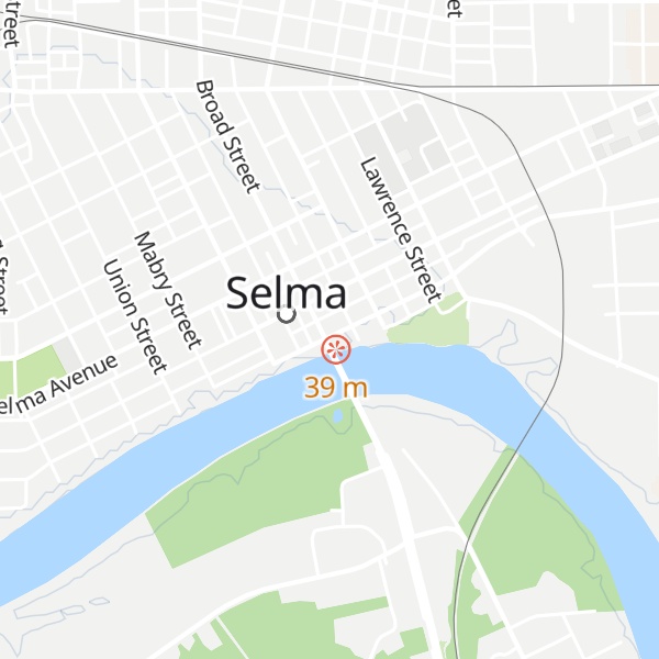 Map of Selma Interpretive Center