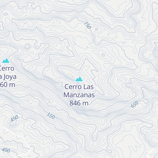 Map of Cerro Las Manzanas