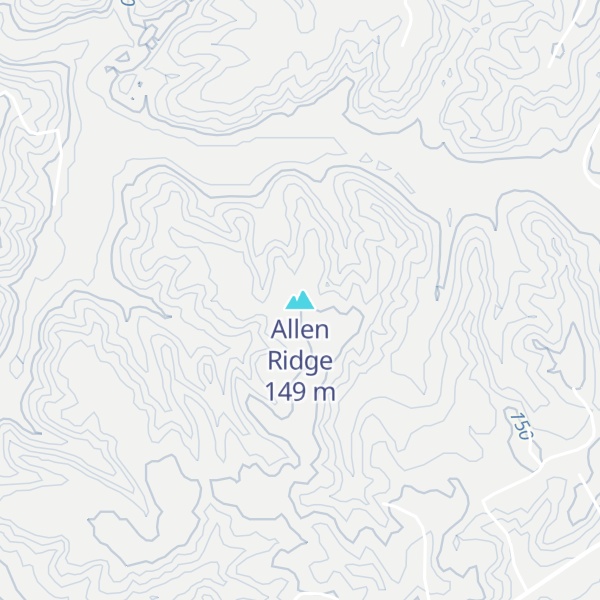 Map of Allen Ridge