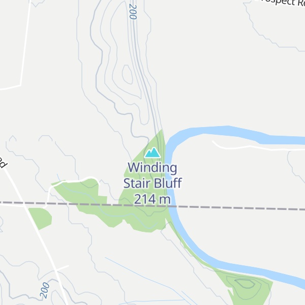Map of Winding Stair Bluff