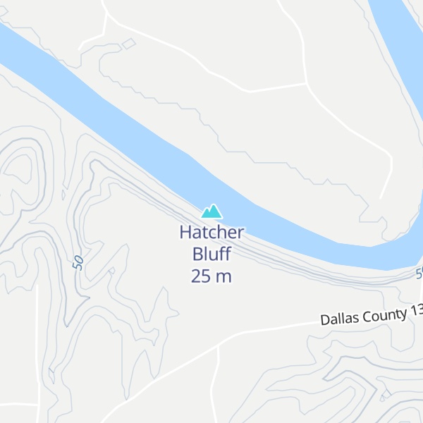 Map of Hatcher Bluff