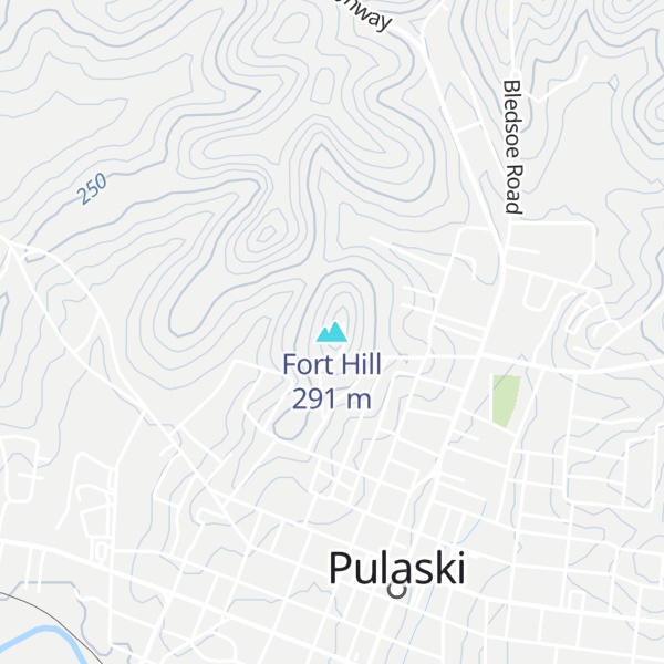 Map of Fort Hill