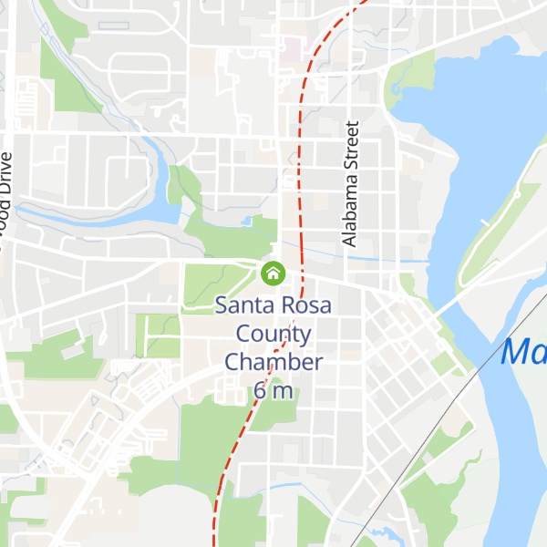 Map of Santa Rosa County Chamber