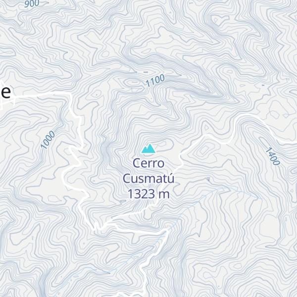 Map of Cerro Cusmatú