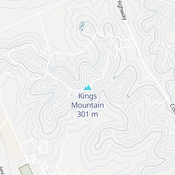 Map of Kings Mountain