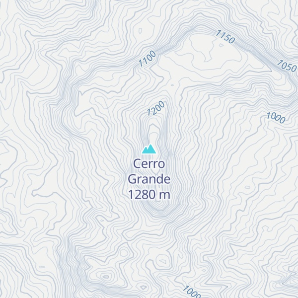 Map of Cerro Grande