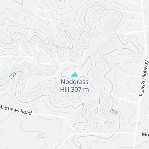 Map of Nodgrass Hill