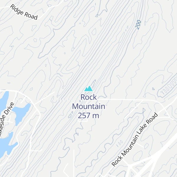 Map of Rock Mountain