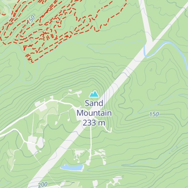Map of Sand Mountain