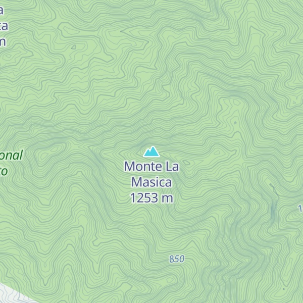 Map of Monte La Masica